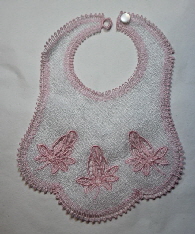 Pink Rose Bib